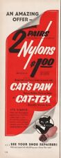 1954 Cats Paw Rubber Heels Cat Tex Scientific Wonder Soles Amazing Offer Ad picture
