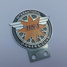 vintage international bsa motor club badge frame parts spares picture