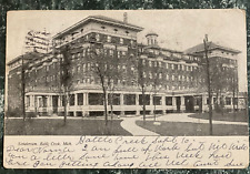 1906 Battle Creek Sanitarium, BATTLE CREEK, Michigan stamped Postcard,  picture