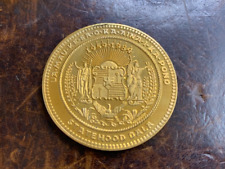 1983 Bronze Statehood Dala Hawaiian Mint Round COA Queen Liliuokalani picture