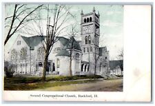 c1920's Second Congregational Church Exterior View Rockford Illinois IL Postcard picture