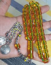 nejaf faturan amber 45 beads rosary 9*13 mm beaitiful orginal nejaf amber rosary picture