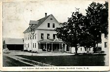 1908 Postcard Deerfield Center NH Odd Fellows' Hall & Store of I D Adams 2 NH picture