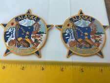 Alaska State Troopers collectors Hat patch set 2 pieces all new picture