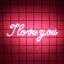 I Love You Neon Sign for Home Decor and Wedding Gifts Valentines Day Gift picture