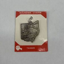 Ohio OH USA Collectible Silver State Map Charm picture