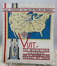 1933 Chicago World's Fair A Century of Progress BURLINGTON ROUTE Train Brochure picture