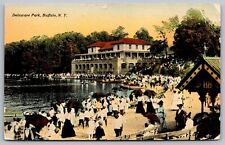 Buffalo New York Delaware Park Scenic City Landmark DB Cancel WOB Postcard picture