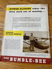 Aircraft The Bumble-Bee Brochure 1940's picture