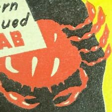 Scarce c1940's-50's Full Matchbook The Broiler Portland, OR Barbecued Crab  picture
