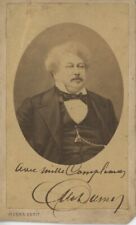 Alexandre DUMAS  (pere, 1802-1870): Signed Photograph CDV (AUTHOR) picture