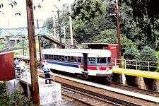 35MM Slide Philadelphia Septa # 209 Trolley Train at Radnor Station (88) picture