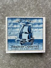 Victory  1940’s British Palestine Cigarettes Pack EMPTY picture