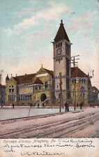 VINTAGE 1907 Carnegie Library Allegheny Pennsylvania printed Pittsburg POSTCARD picture