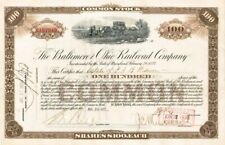 Estate of Peter Arrell Brown Widener - Baltimore and Ohio Railroad - Signed by 3 picture