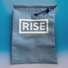 Rise Cannabis High-Quality Discontinued Drawstring Blue Fabric Bag Short Warning picture