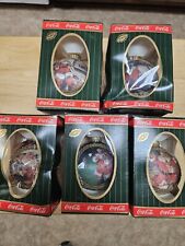1995 Coca Cola Christmas Ornament Bulbs Reproductions Lot of  6 '47  '51 '60-'63 picture