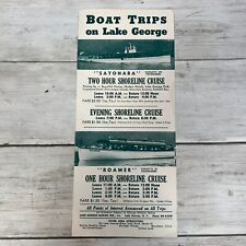 Vintage New York Travel Brochure Boat Trips Lake George Katskill Bay Cruises picture