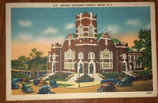 Shelby NC-North Carolina, Central Methodist Church 1949 Vintage Antique Postcard picture