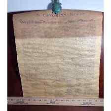 VTG Aged Copy of The Declaration of Independence Hancock Life- Original Package picture