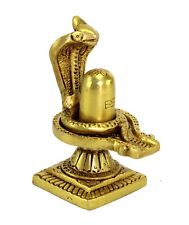 eSplanade Brass Shiv Ling Shiva Lingam with Sheshnaag Statue Idol Murti for Home picture