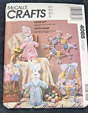 Easter Hop, Stuffed Bunny Patterns, Cloth Rabbit, Sewing McCall's Crafts 4088 picture