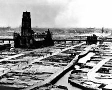 Romtterdam Ruins from German Bombing 8x10 World War II WW2 Bomber Photo 643 picture