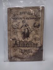 Vintage 1868 A.L. Scovill & Co. FARMERS & Mechanics Almanac picture