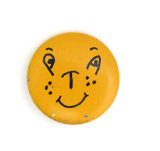 Vintage PTA Pin Smiley Face Round Button Pin 1950's Back to School picture