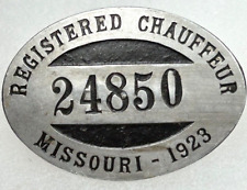 1923 MISSOURI Chauffeur Badge #24850 picture