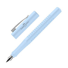 Faber-Castell Grip Fountain Pen in Sky Blue - Fine - NEW in Box picture