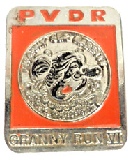 Vintage Enduro Motorcycle Racing Pin Badge PVDR Granny Run VI picture