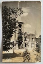RPPC Concordia KS Kansas Our Lady of Perpetual Help Church 1957 Postcard A4 picture