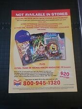 Nickelodeon Magazine Club Print Ad 2003 8x11 picture