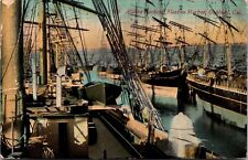 Postcard Alaska Hackers' Fleet in Harbor, Oakland, California picture
