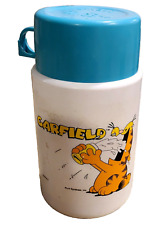 VINTAGE 1978 Garfield Thermos Cartoon Americana Collectible Nostalgia. Blue Top picture