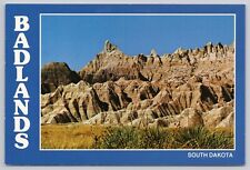 Badlands South Dakota, National Park, Vintage Postcard picture
