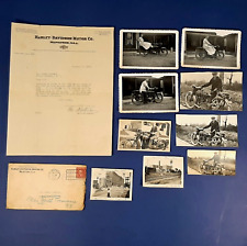 RARE Estate Find 1922 Harley Davidson Motor Company Letter & Photo Lot picture
