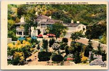 Home Of Myrna Loy Hidden Valley Beverly Hills California CA Landscape Postcard picture