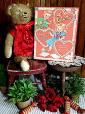 RETRO 1950s VICTORIAN ANTIQUE VINTAGE STYLE DELL 29 CENT VALENTINE PACKAGE SIGN picture