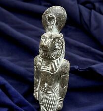 ANCIENT EGYPTIAN ANTIQUE Sekhmet Statue Goddess Of War with Face Lion RARE BC picture