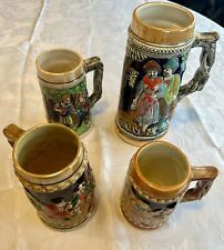 Vintage Schloss Anholt Castle Germany Beer Stein FOUR STEINS picture