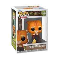 Funko POP Movies Shrek 30th - Puss in Boots with Hat Figure #1596 + Protector picture