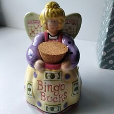 ABOUT FACE DESIGNS  CERAMIC BANK WITH CORK Bingo Bucks Bank 2001 picture