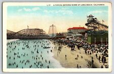 Postcard Bathing Scene - Long Beach California picture