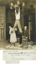 Silent House theater play actor on lamp antique photo picture