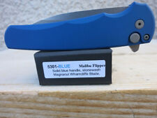 ProTech Malibu Blue Handle Magnacut Stonewashed Wharncliffe Blade 5301-BLUE BNIB picture