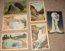 Vintage Yellowstone post cards, lot of 7 picture
