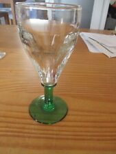 19th Sublime Glass Absinthe or Other Noble Foot Green Very Thick 17cm  picture