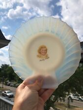 Extremely Rare Museum-Quality Shirley Temple Scallop Glass Dish European cir1930 picture